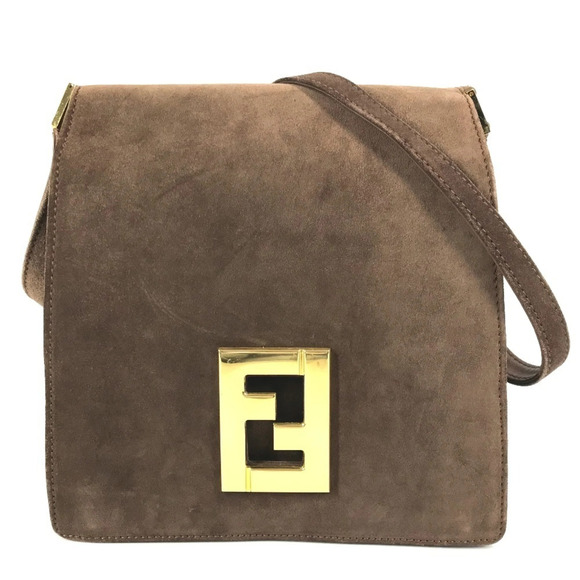 Fendi Handbags - FENDI Vintage Brown Shoulder Bag